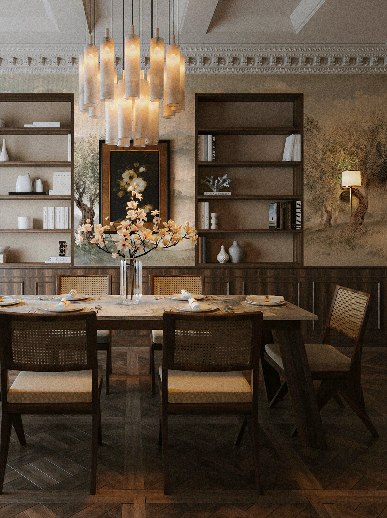 Olive Grove and Mist Onwards Mural