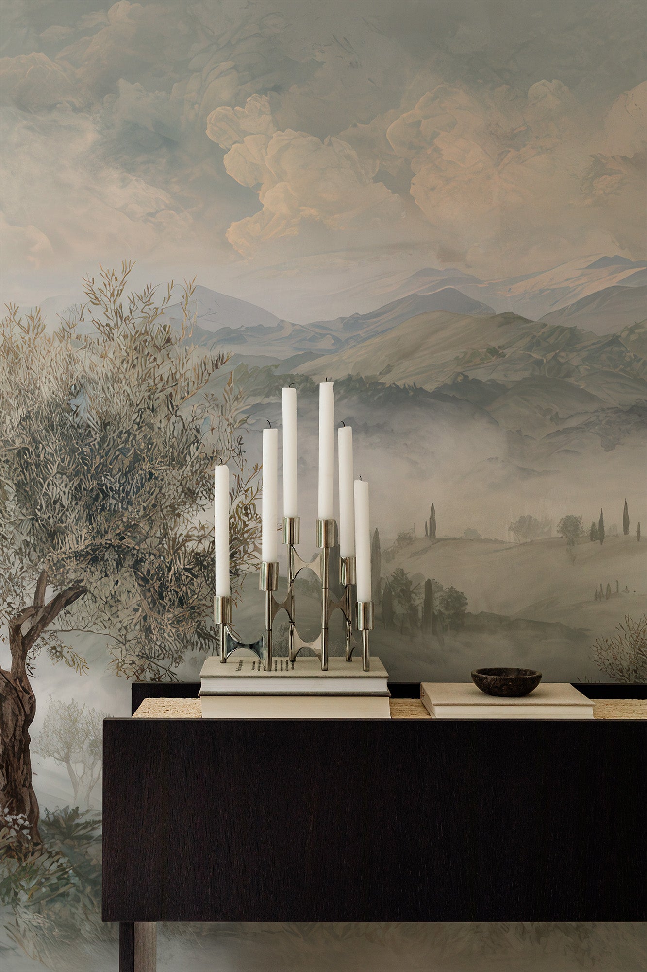 Olive Grove and Mist Onwards Mural