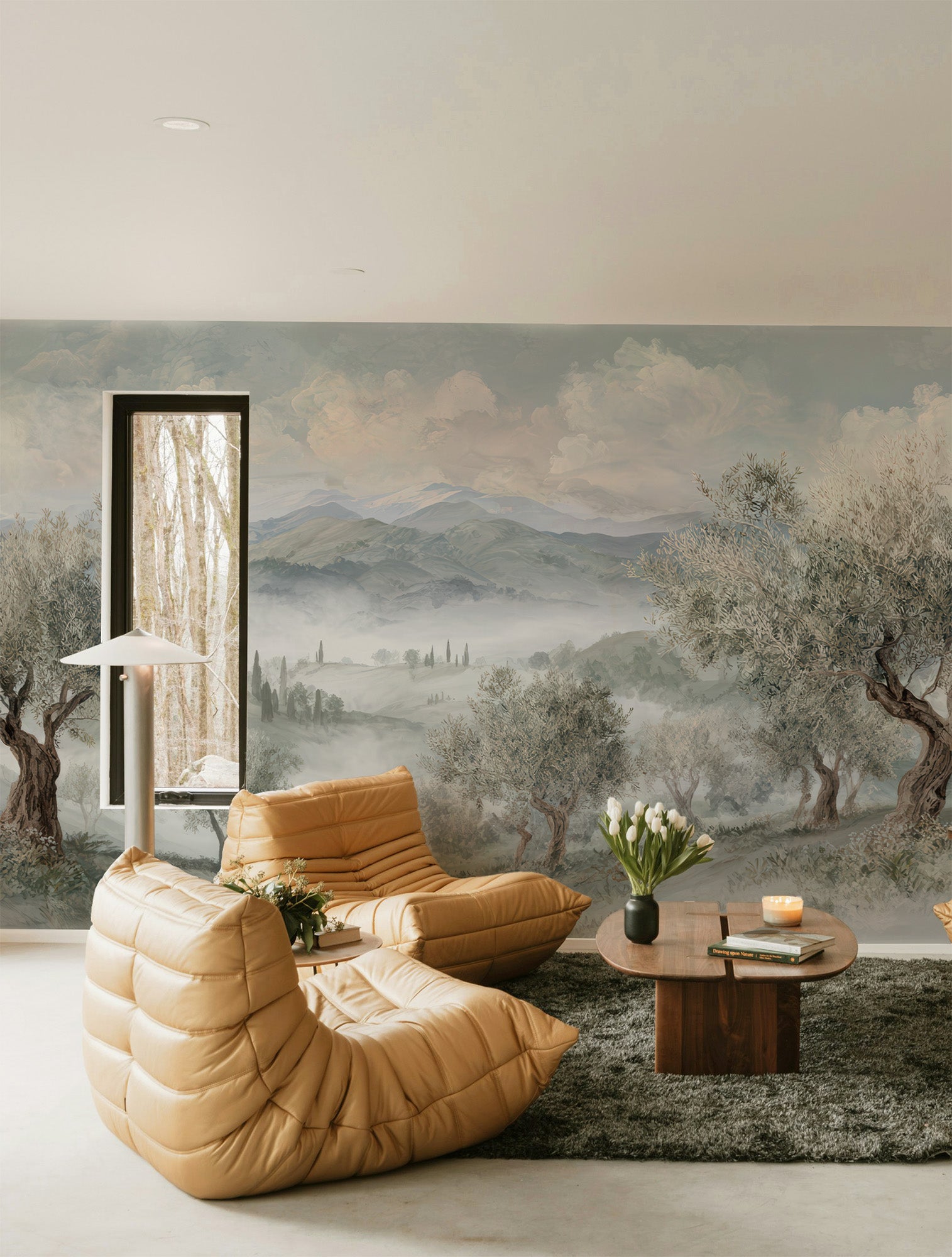 Olive Grove and Mist Onwards Mural