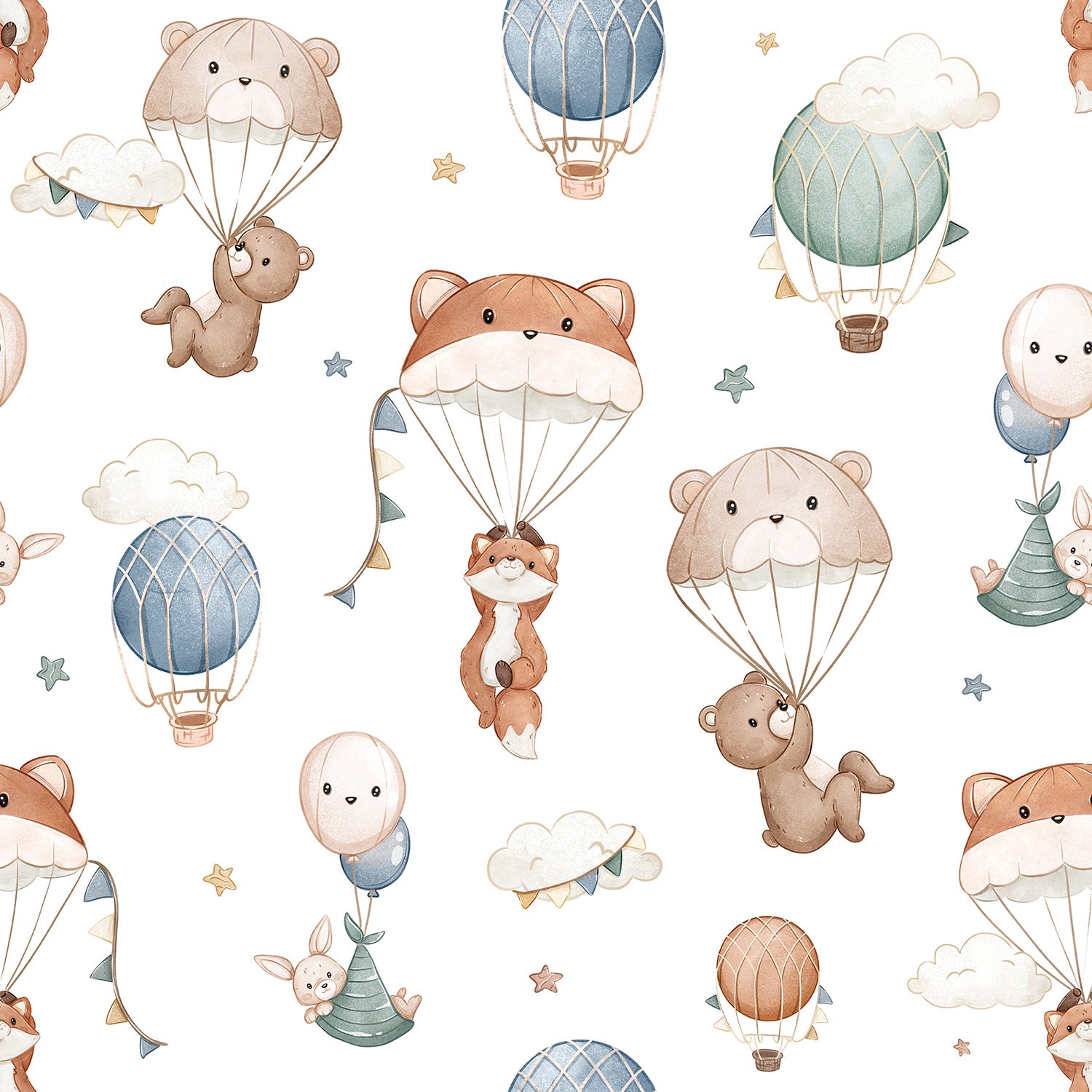 Parachute Animals Pattern
