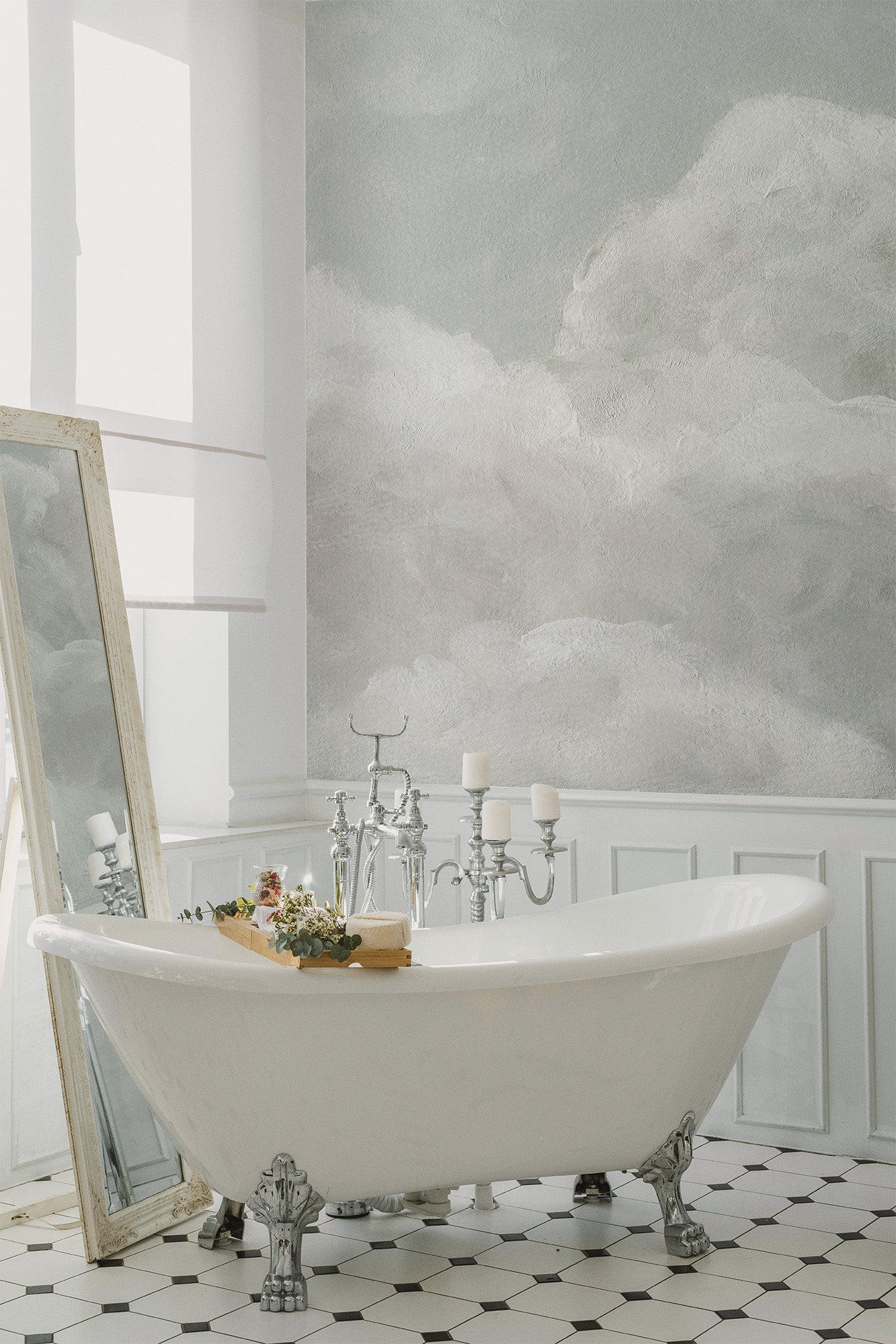 Pastel Clouds Cloud Dancer Mural