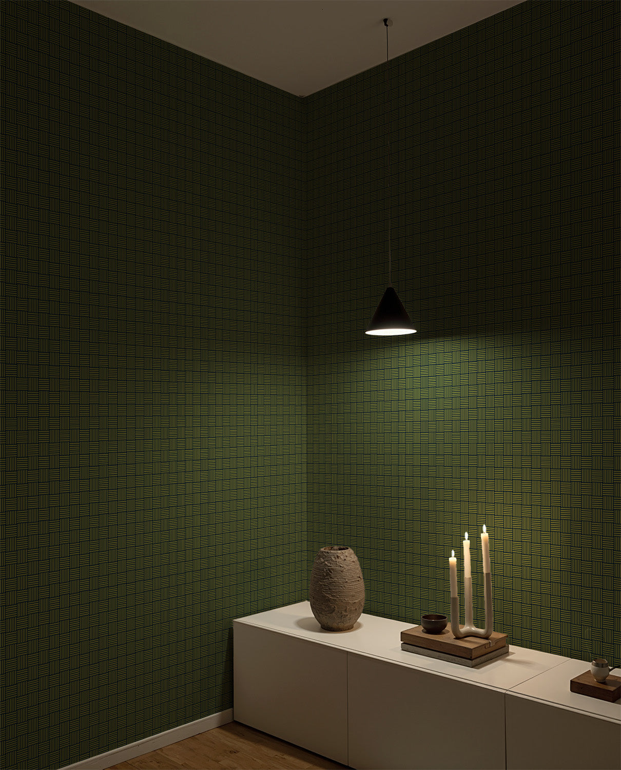 Petite Basketweave | Green