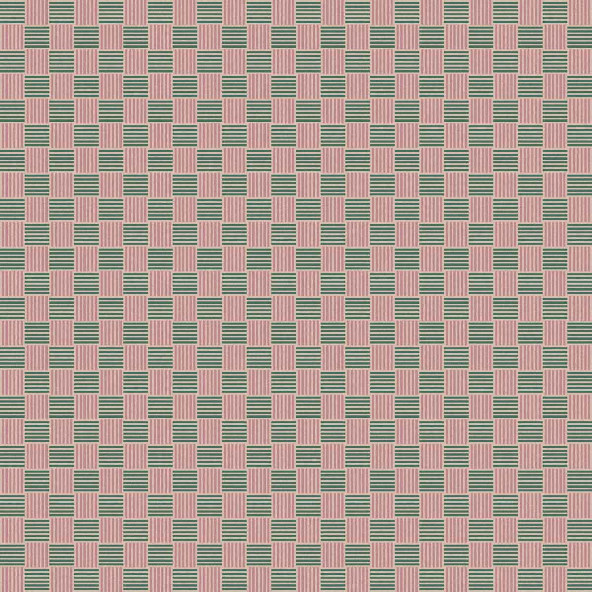 Petite Basketweave | Pink Green