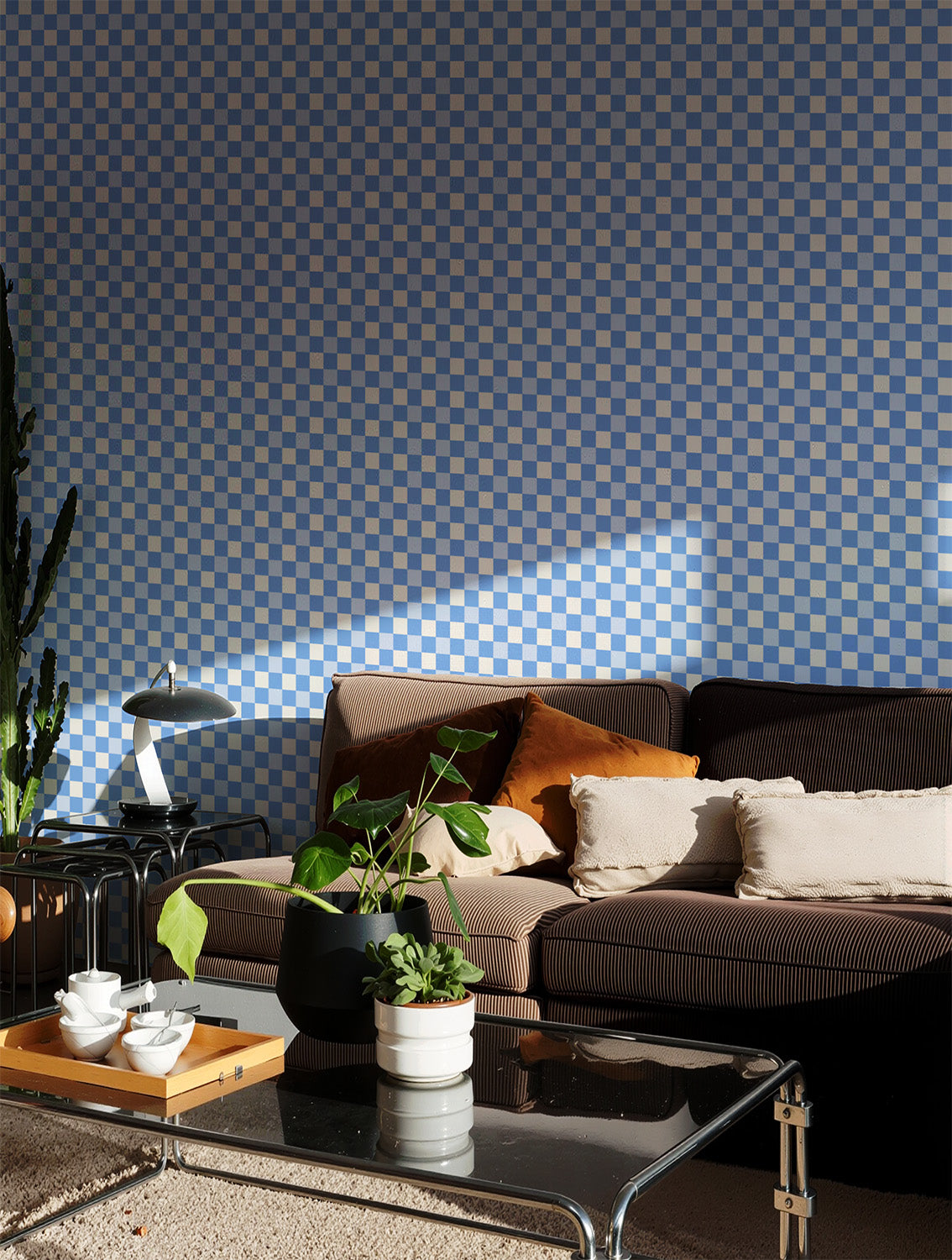Petite Check | Tricolore Blue