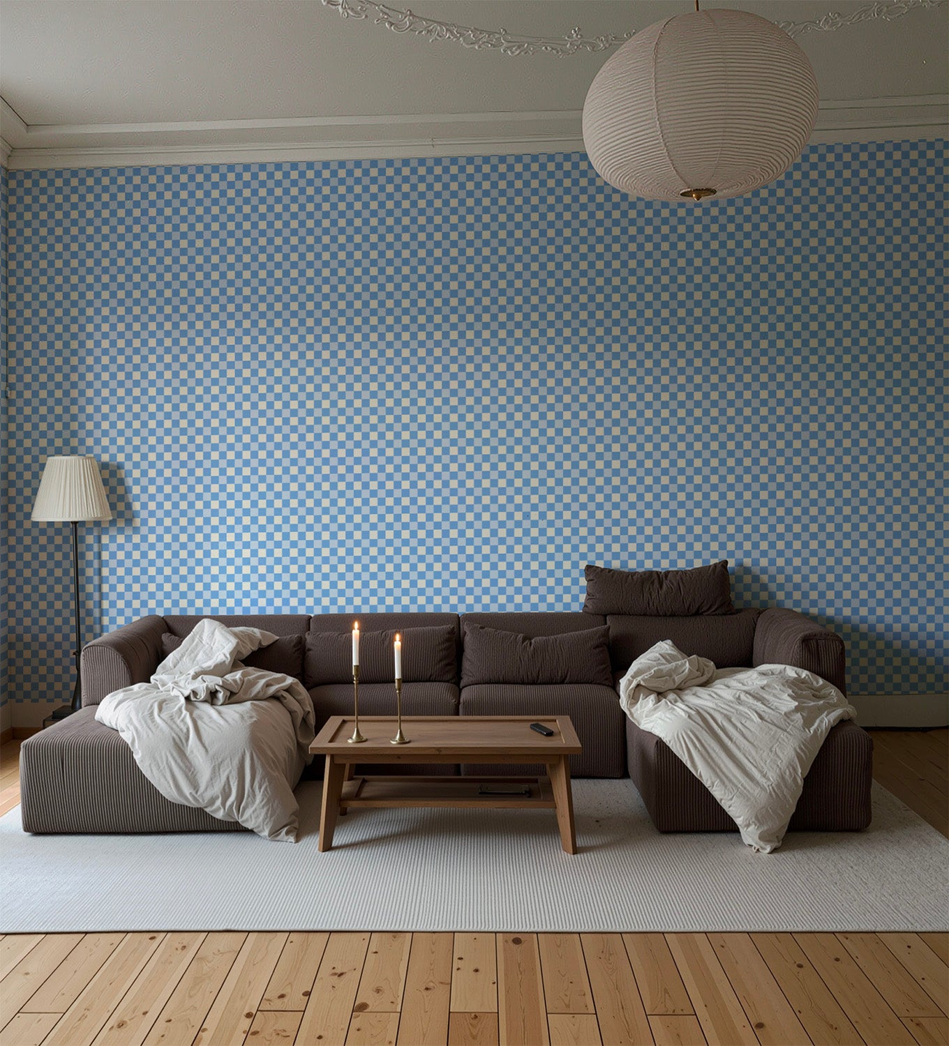 Petite Check | Tricolore Blue
