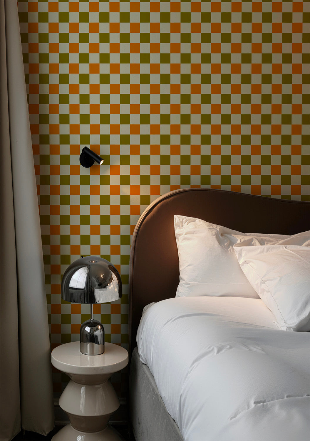 Petite Check | Tricolore Green Orange