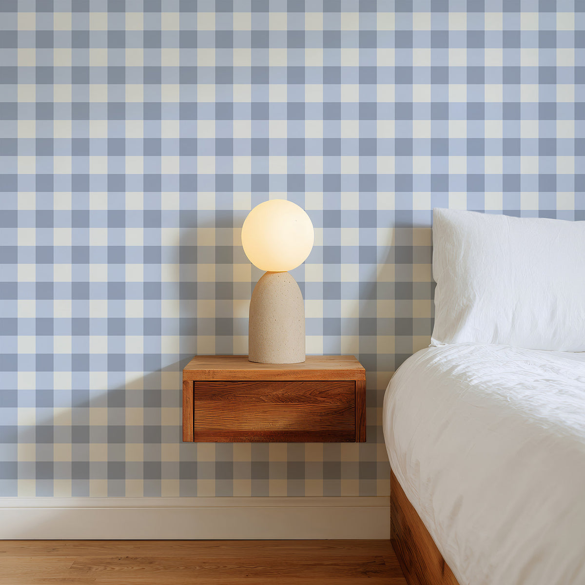 Petite Gingham | Soft Blue