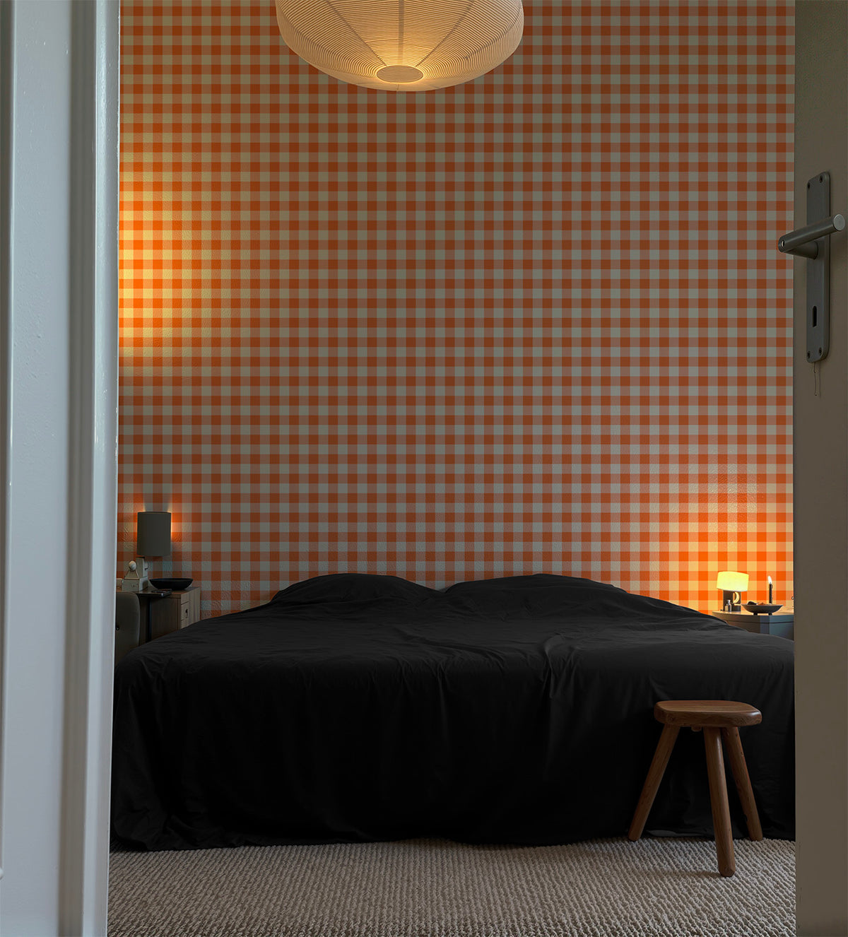 Petite Gingham | Warm Orange