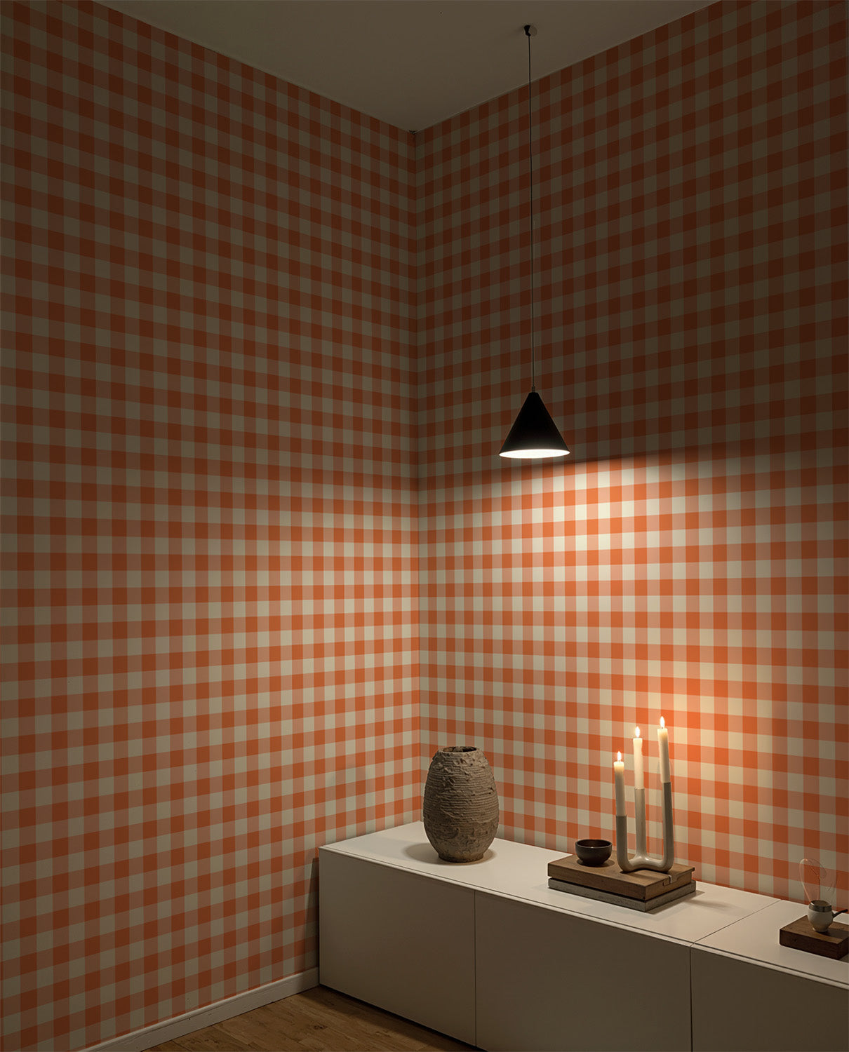 Petite Gingham | Warm Orange