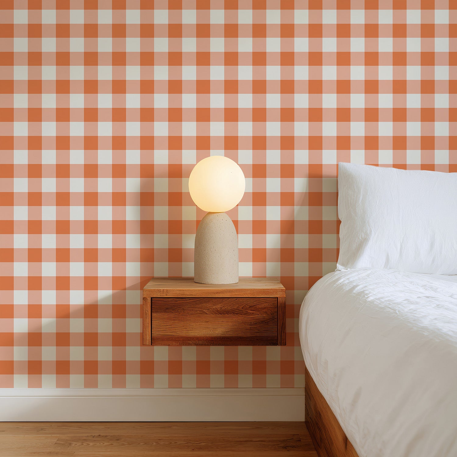 Petite Gingham | Warm Orange