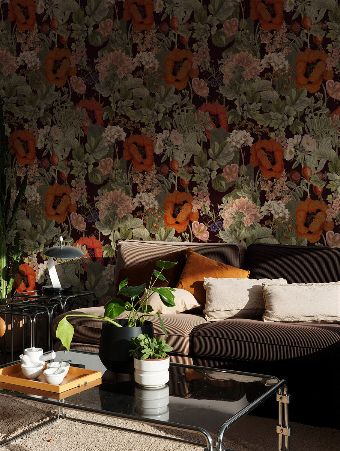 Poppy Garden | Burgundy