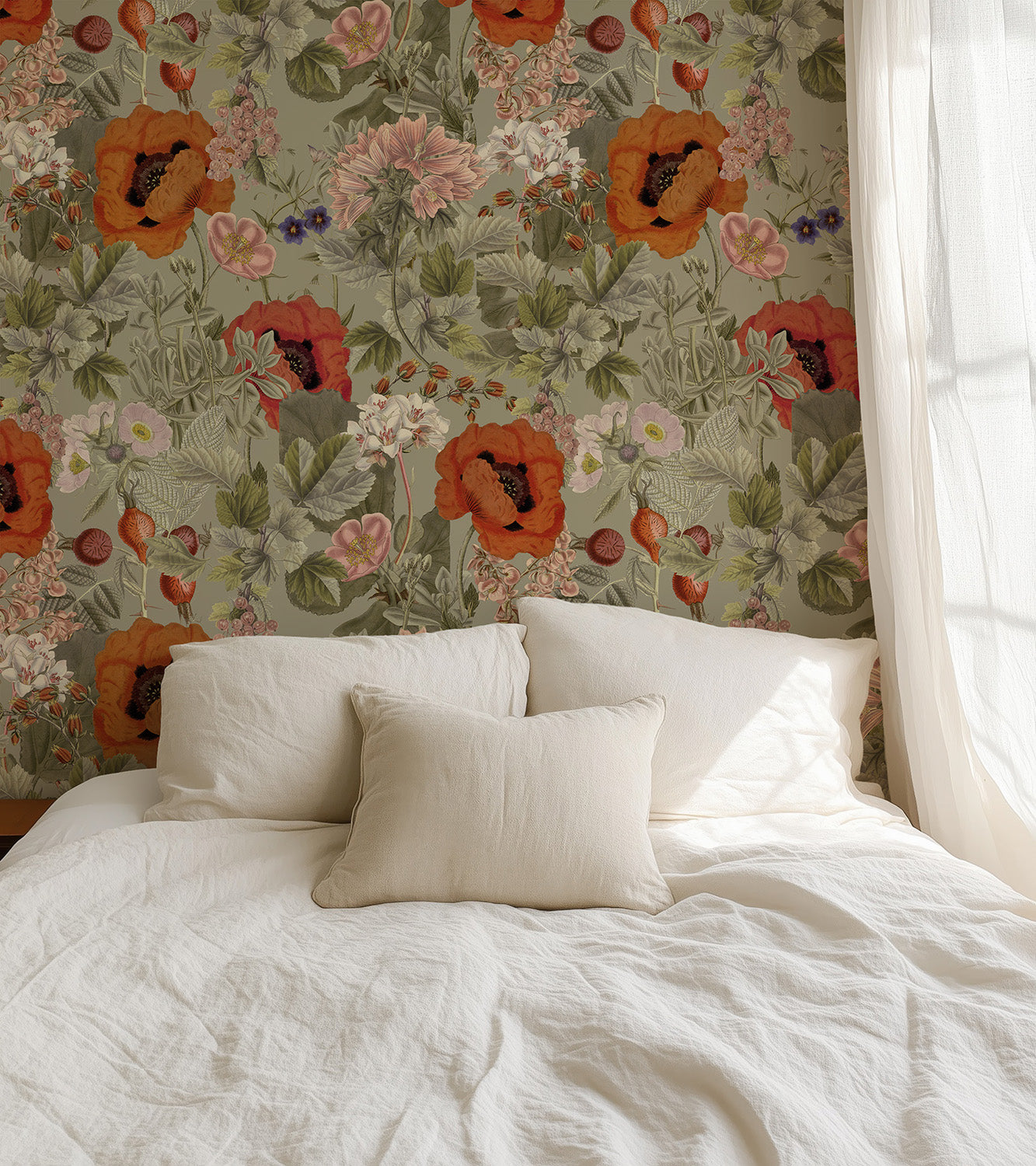 Poppy Garden | Sage Green
