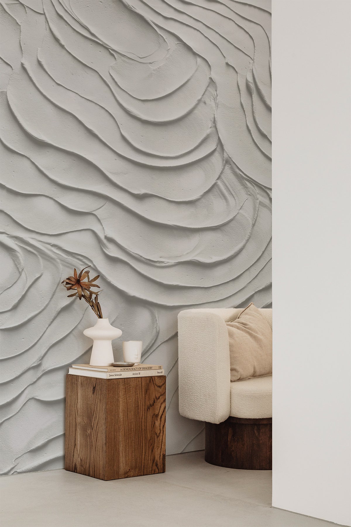 Soft Dunes Gray Mural