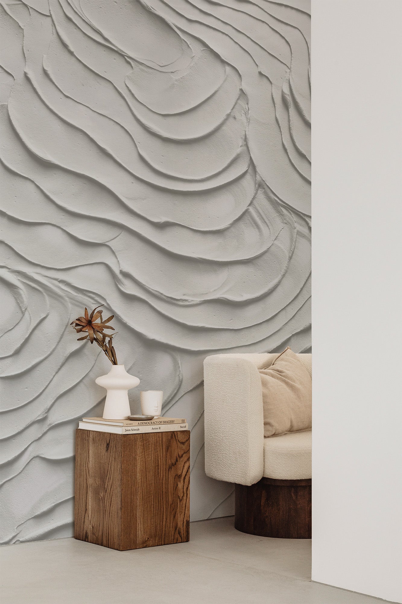 Soft Dunes Gray Mural
