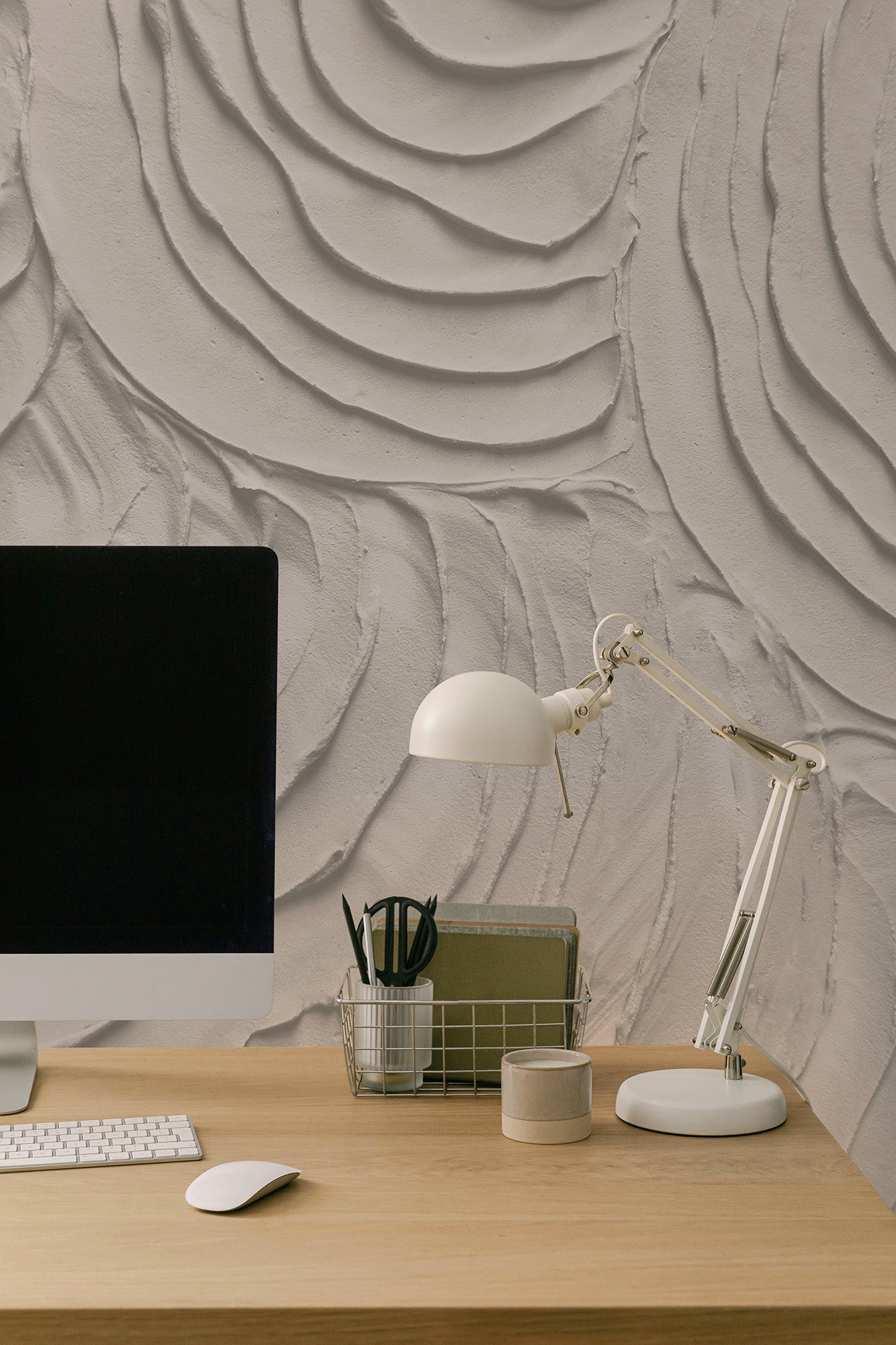 Soft Dunes Gray Mural