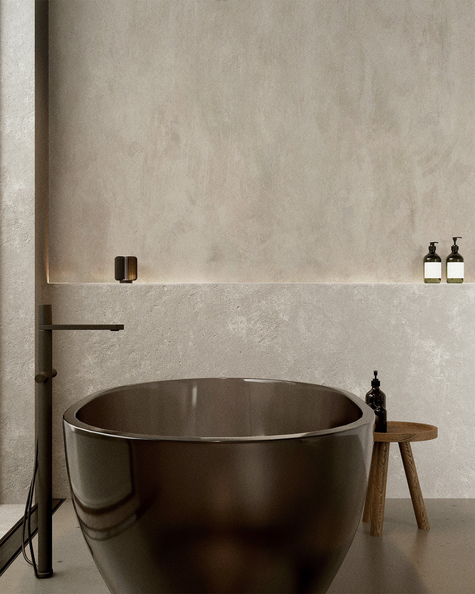 Soft Texture Greige Mural