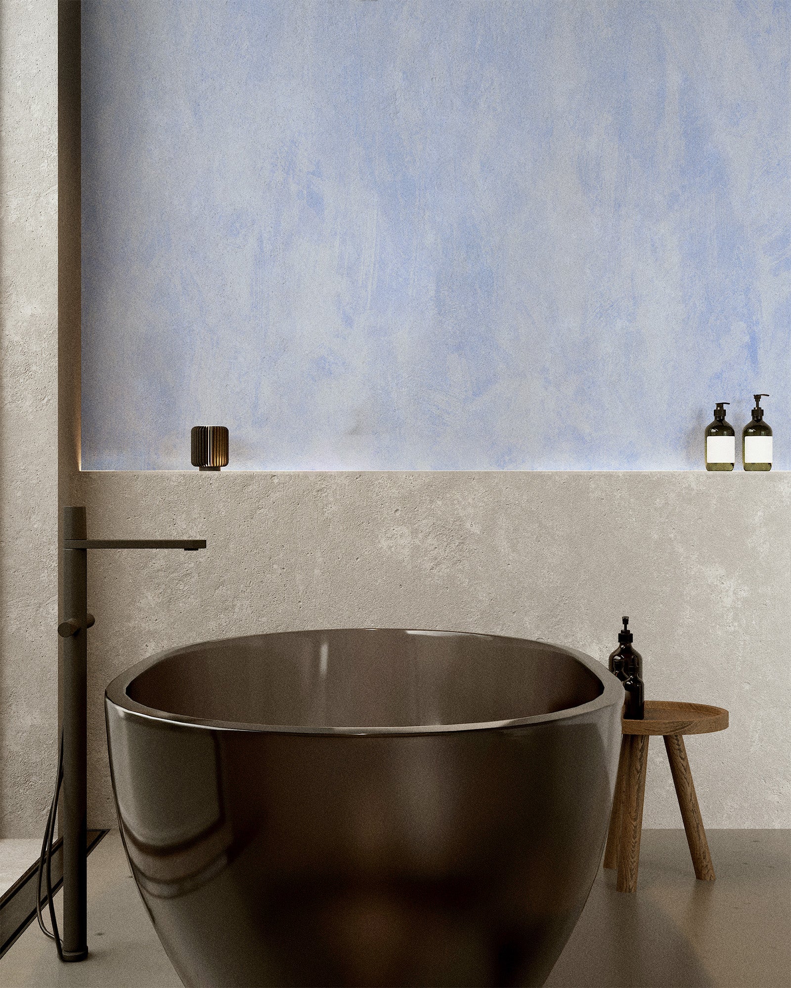 Soft Texture Lavender Blue Mural