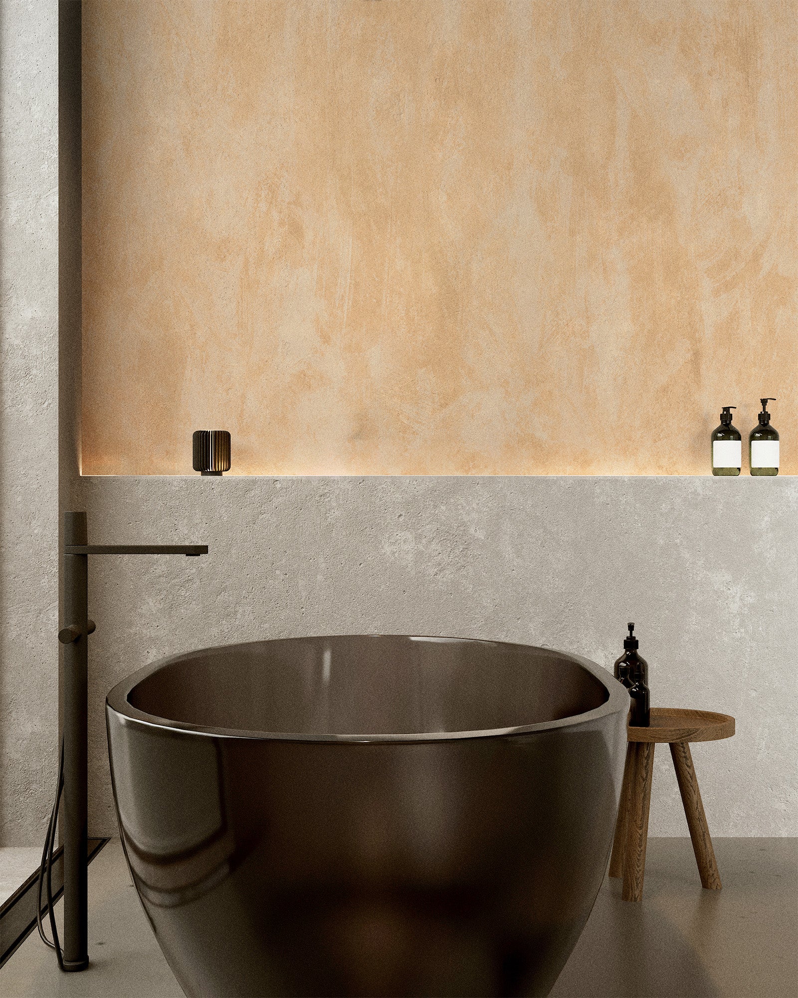 Soft Texture Apricot Mural