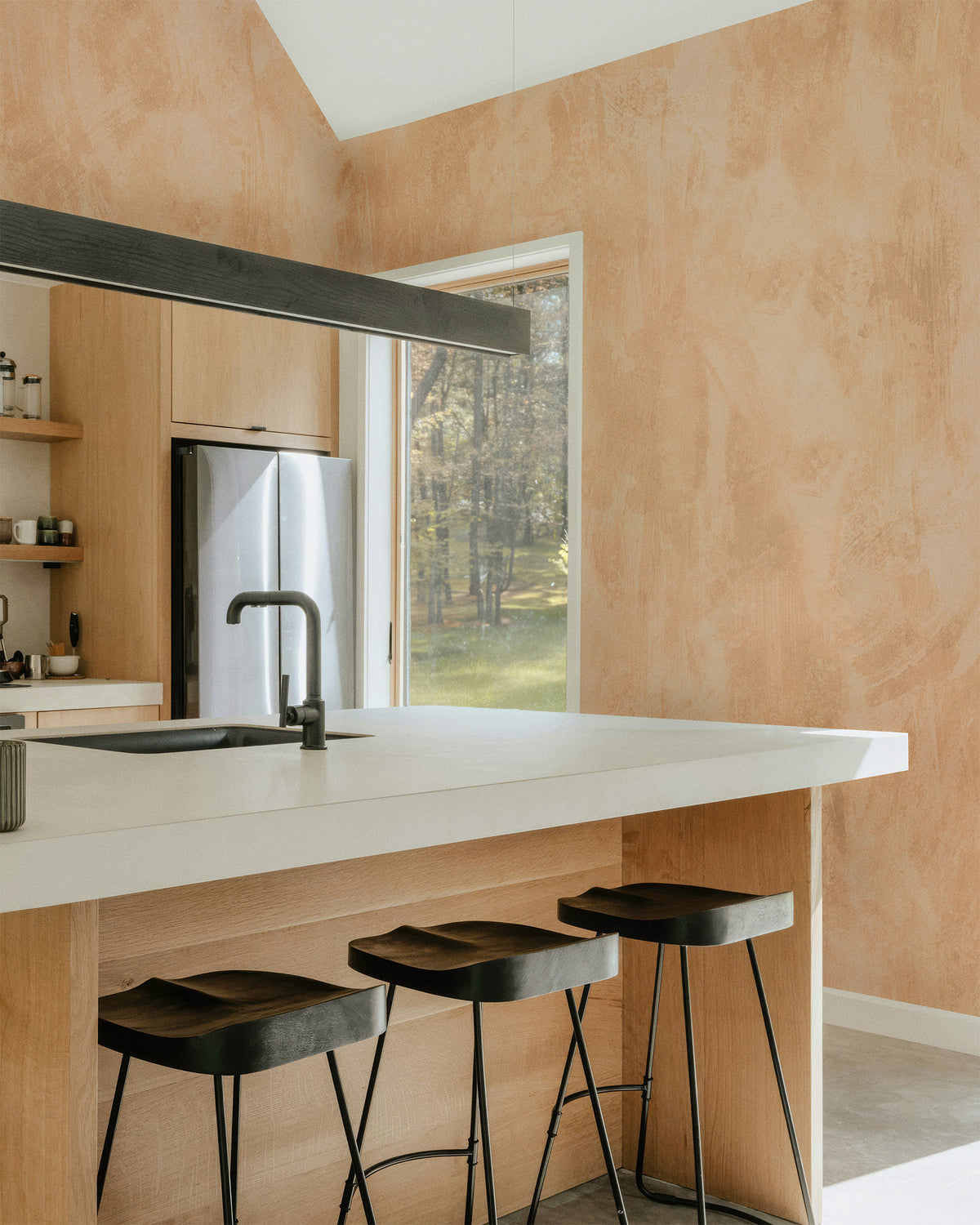 Soft Texture Apricot Mural