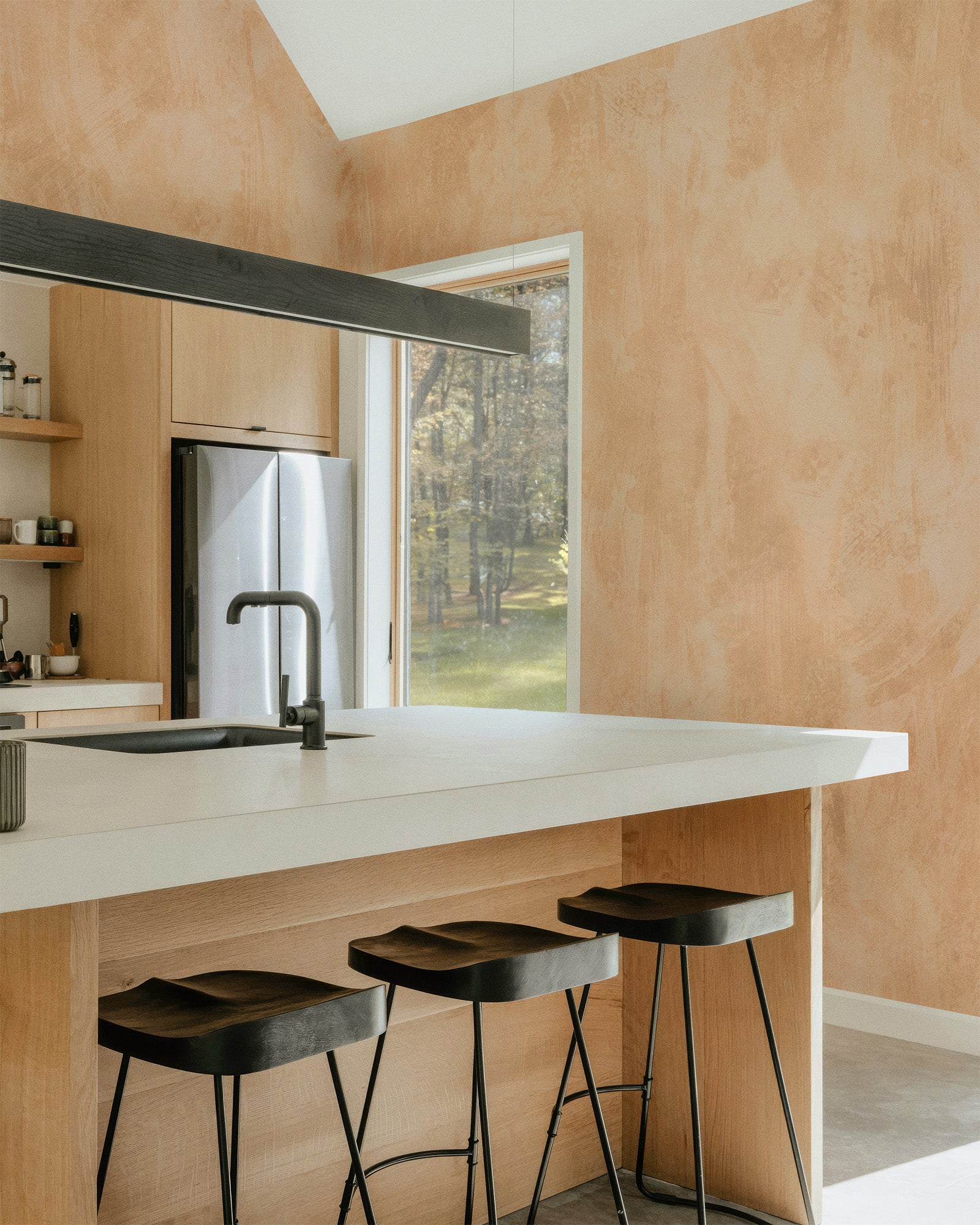 Soft Texture Apricot Mural