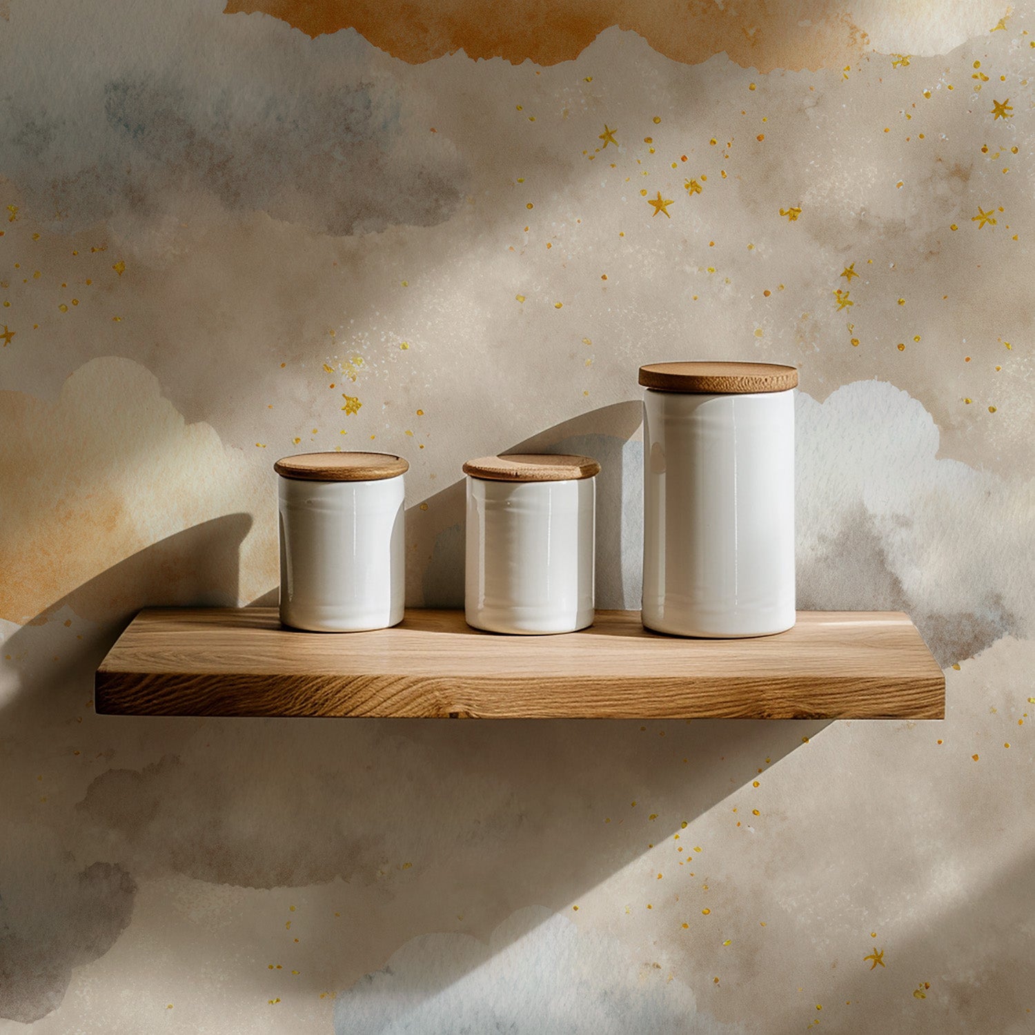 Starry Watercolor Clouds