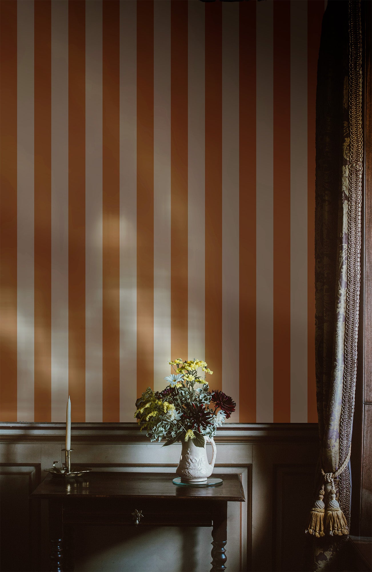 Symmetrical Stripes | Burnt Orange