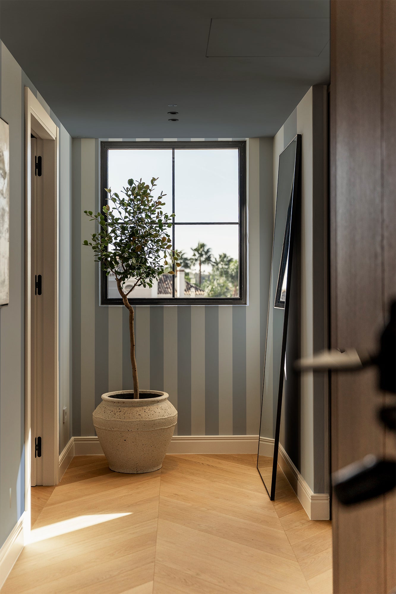 Symmetrical Stripes | Dusty Blue