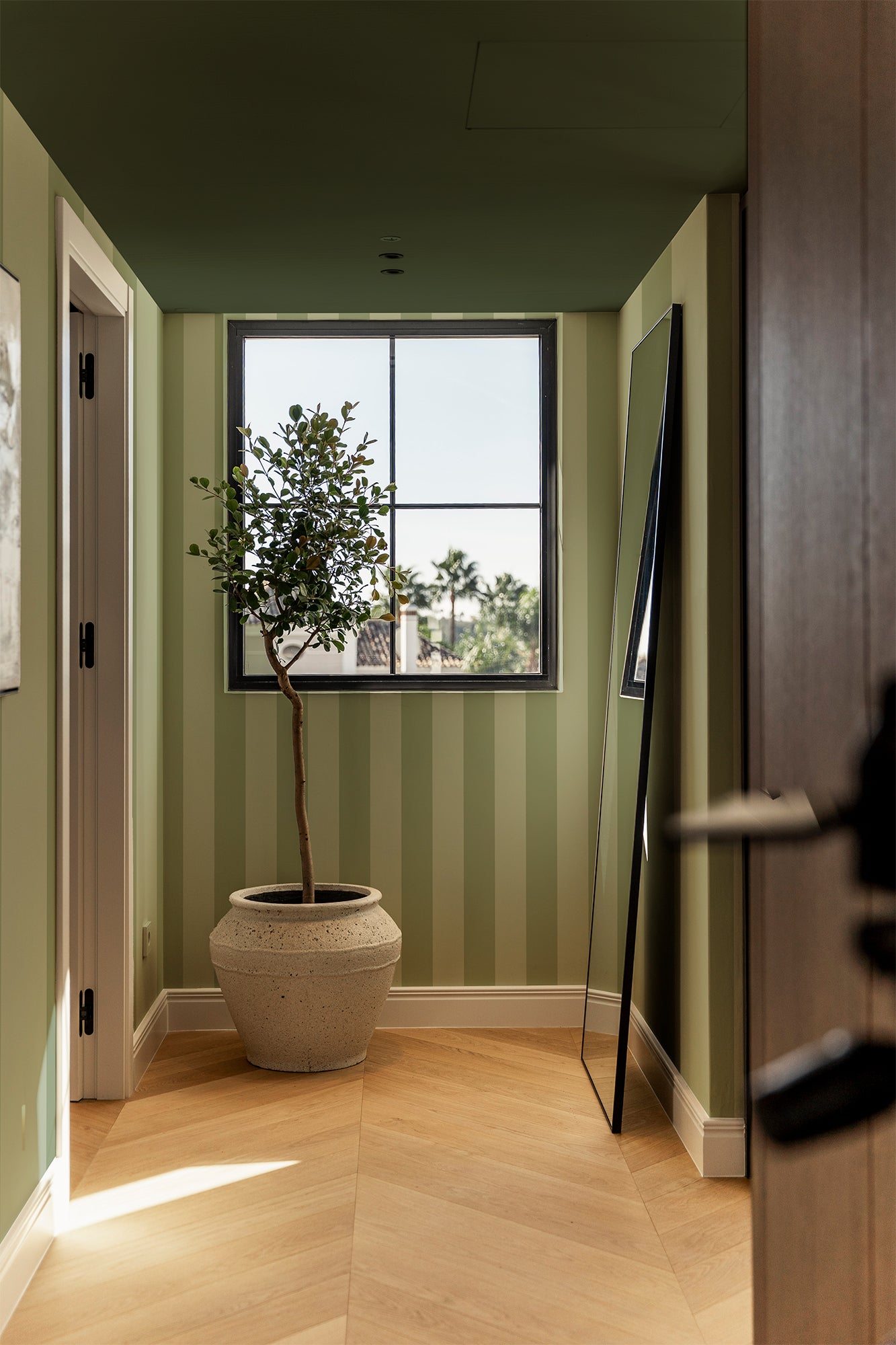Symmetrical Stripes | Dusty Green
