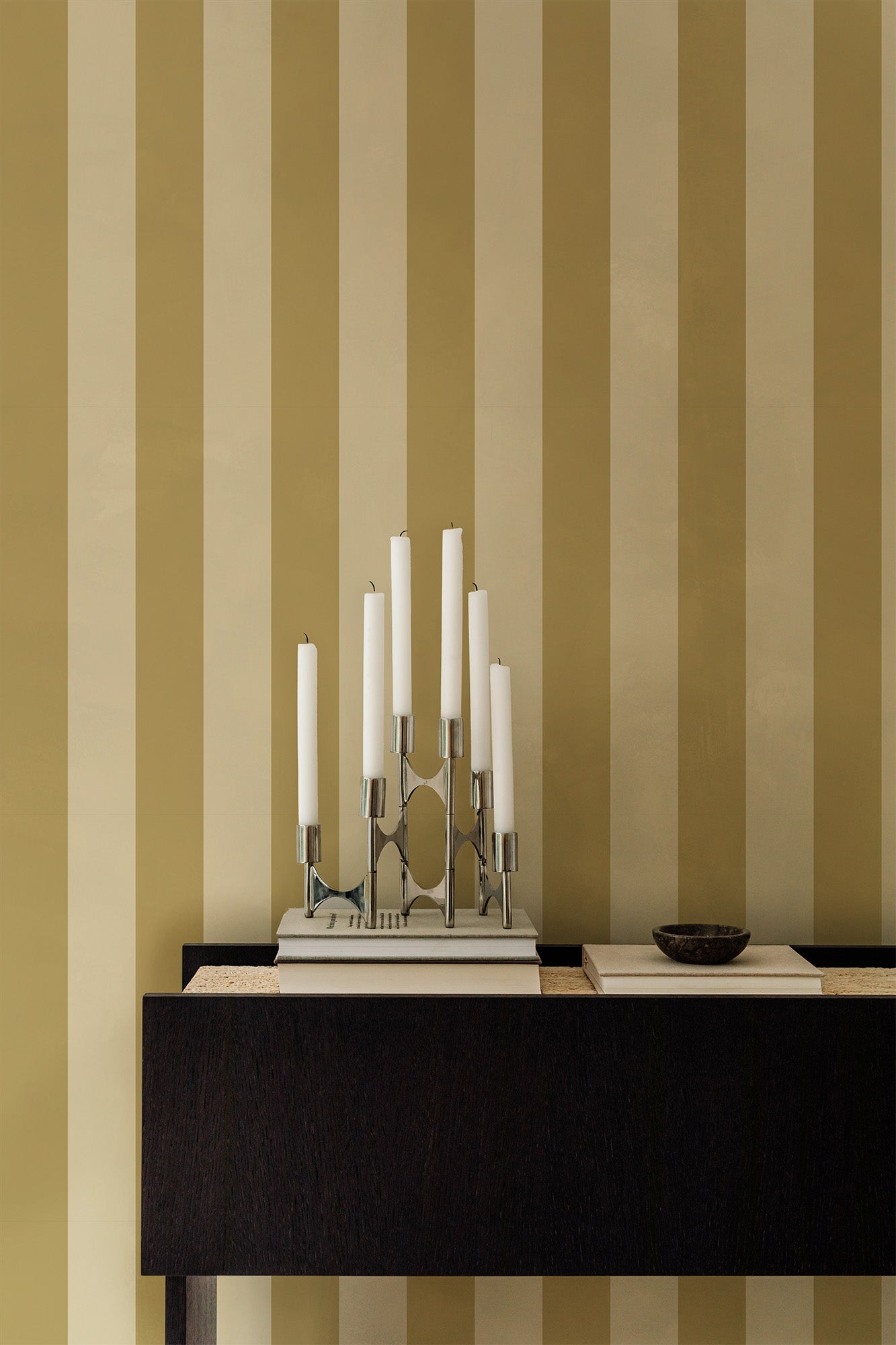 Symmetrical Stripes | Dusty Yellow