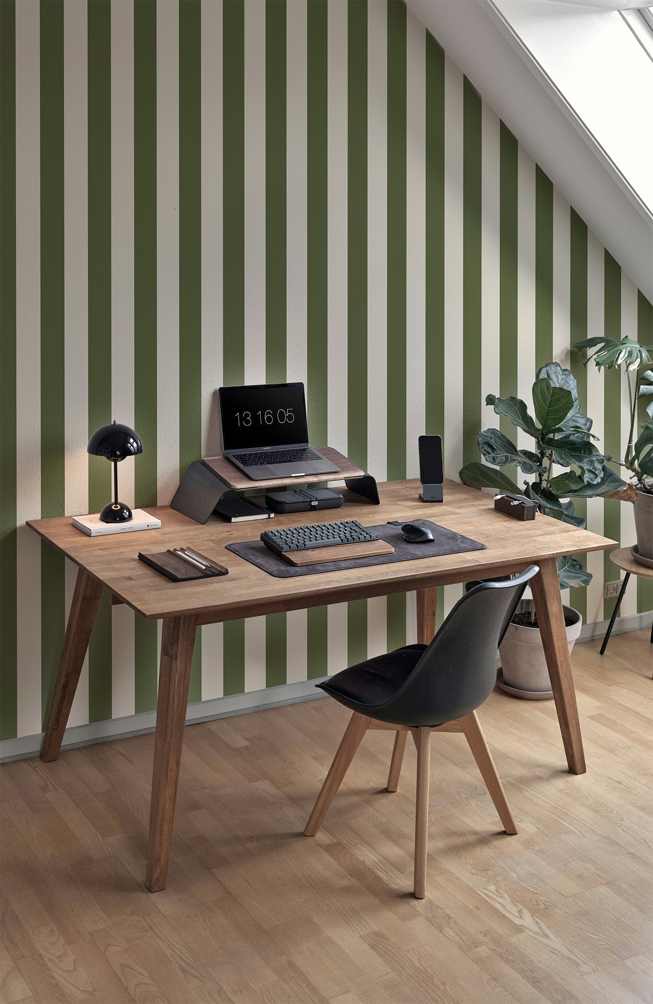 Symmetrical Stripes | Forest Green