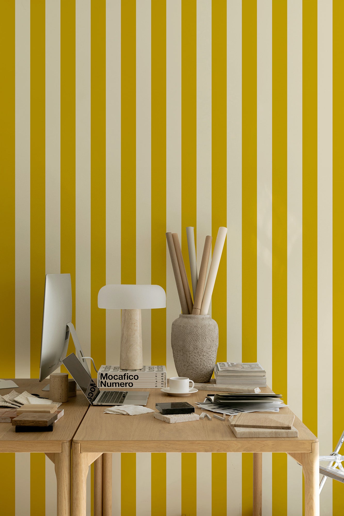 Symmetrical Stripes | Sunny Yellow