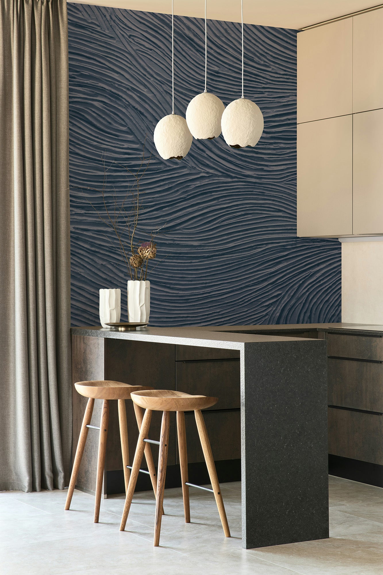 Textured Clay Midnight Blue