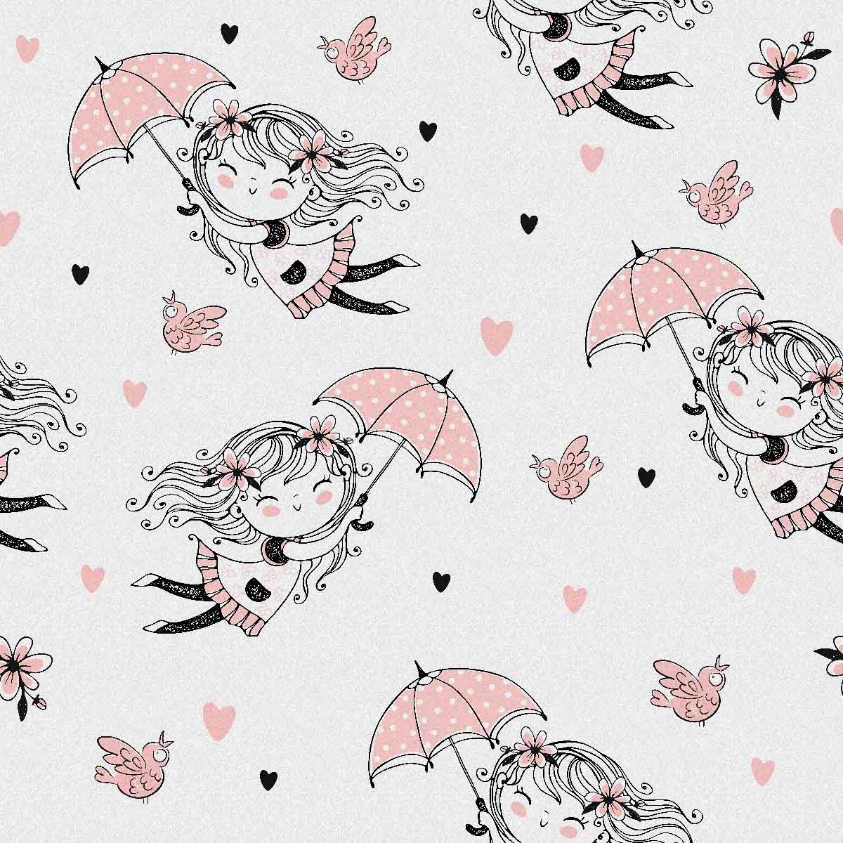 Umbrella Girl | White