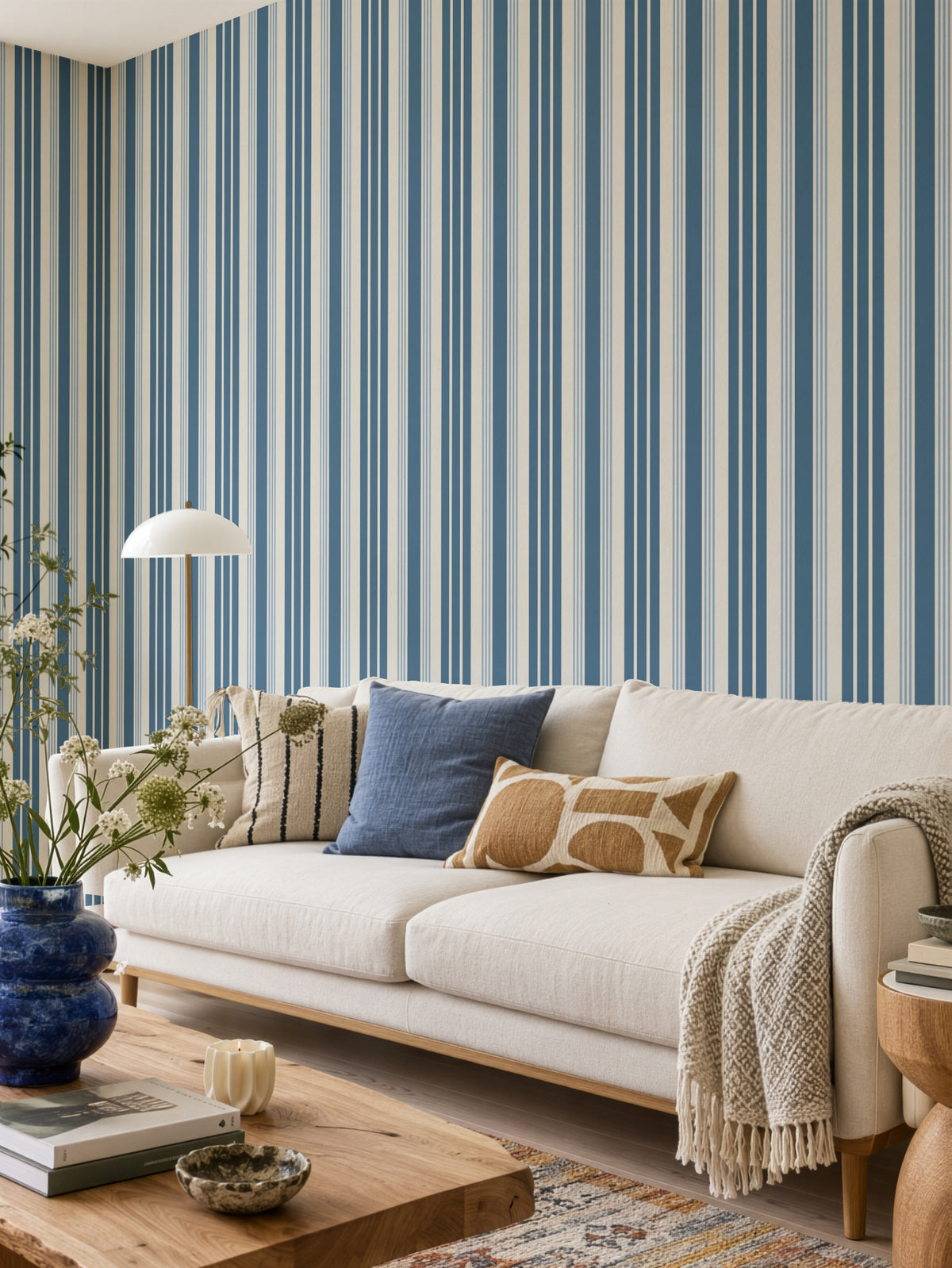 Varied Stripes | Navy Blue