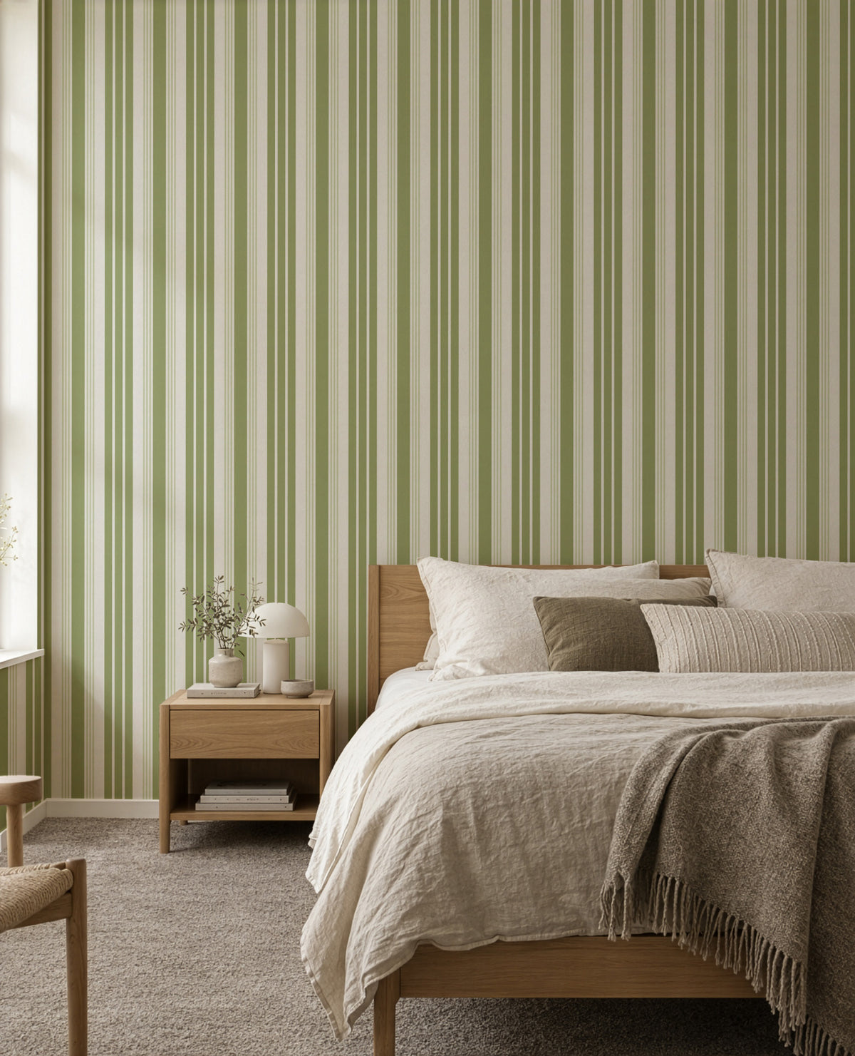 Varied Stripes | Sage Green