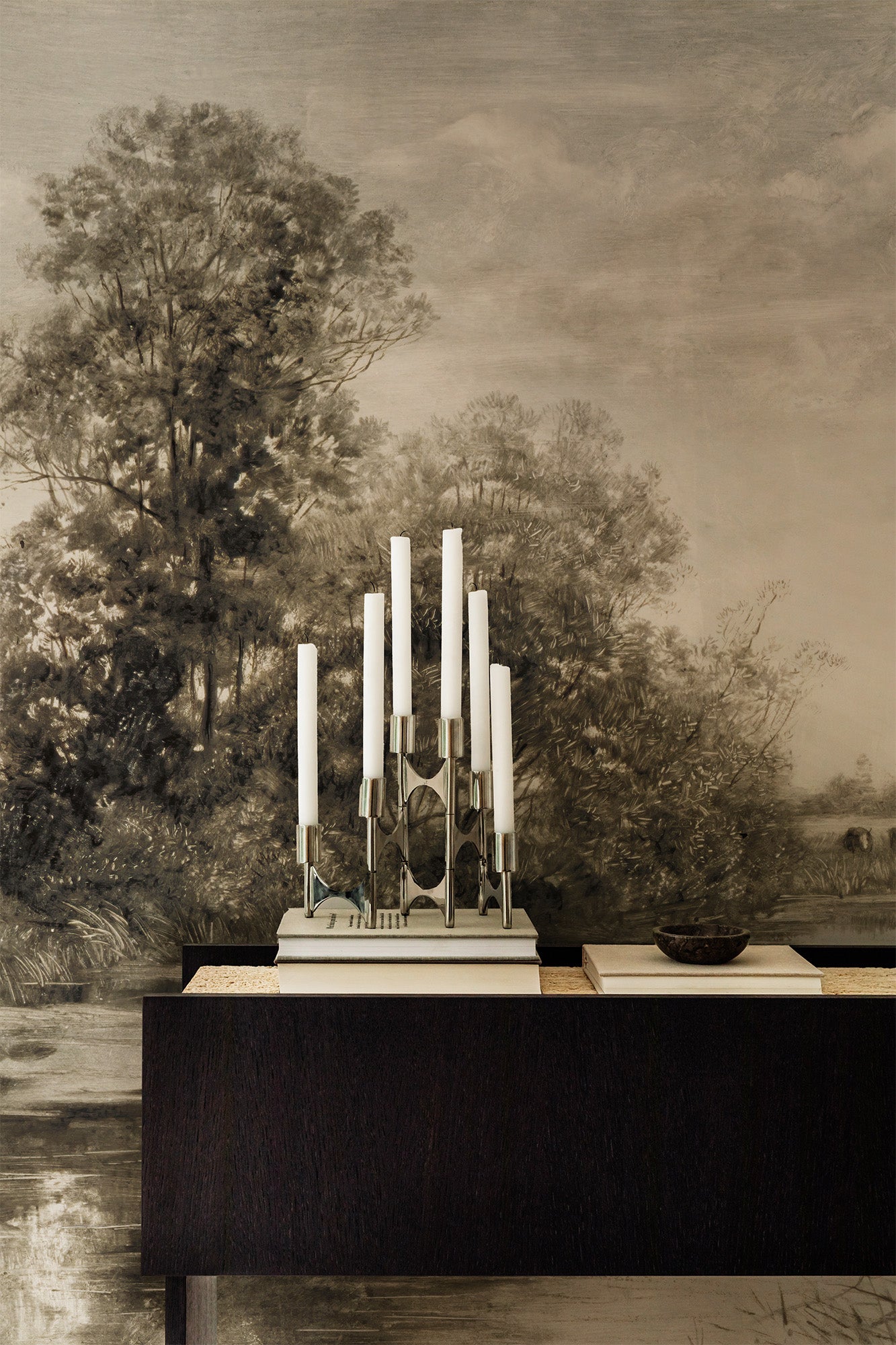 Vintage Landscape Mural