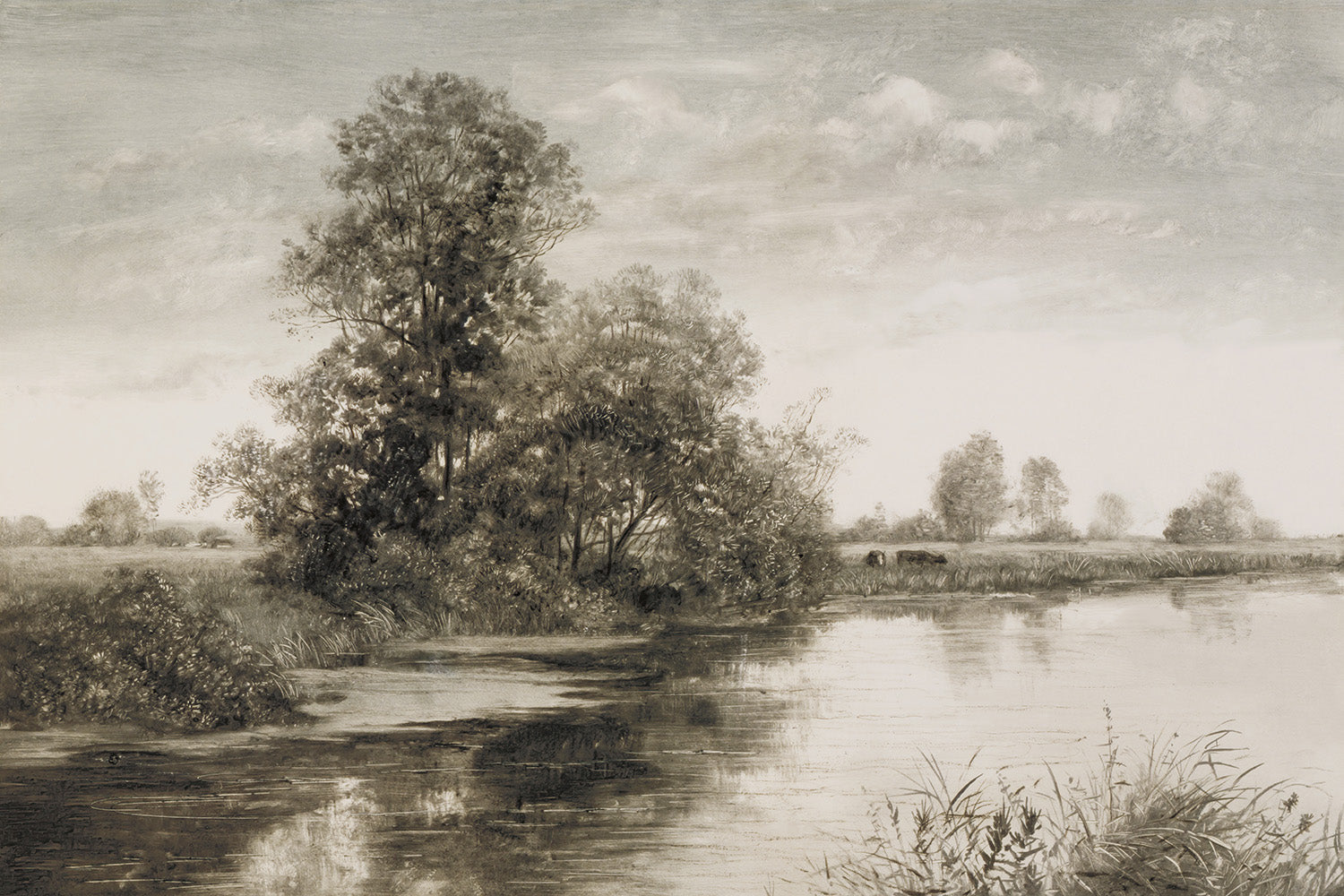 Vintage Landscape Mural