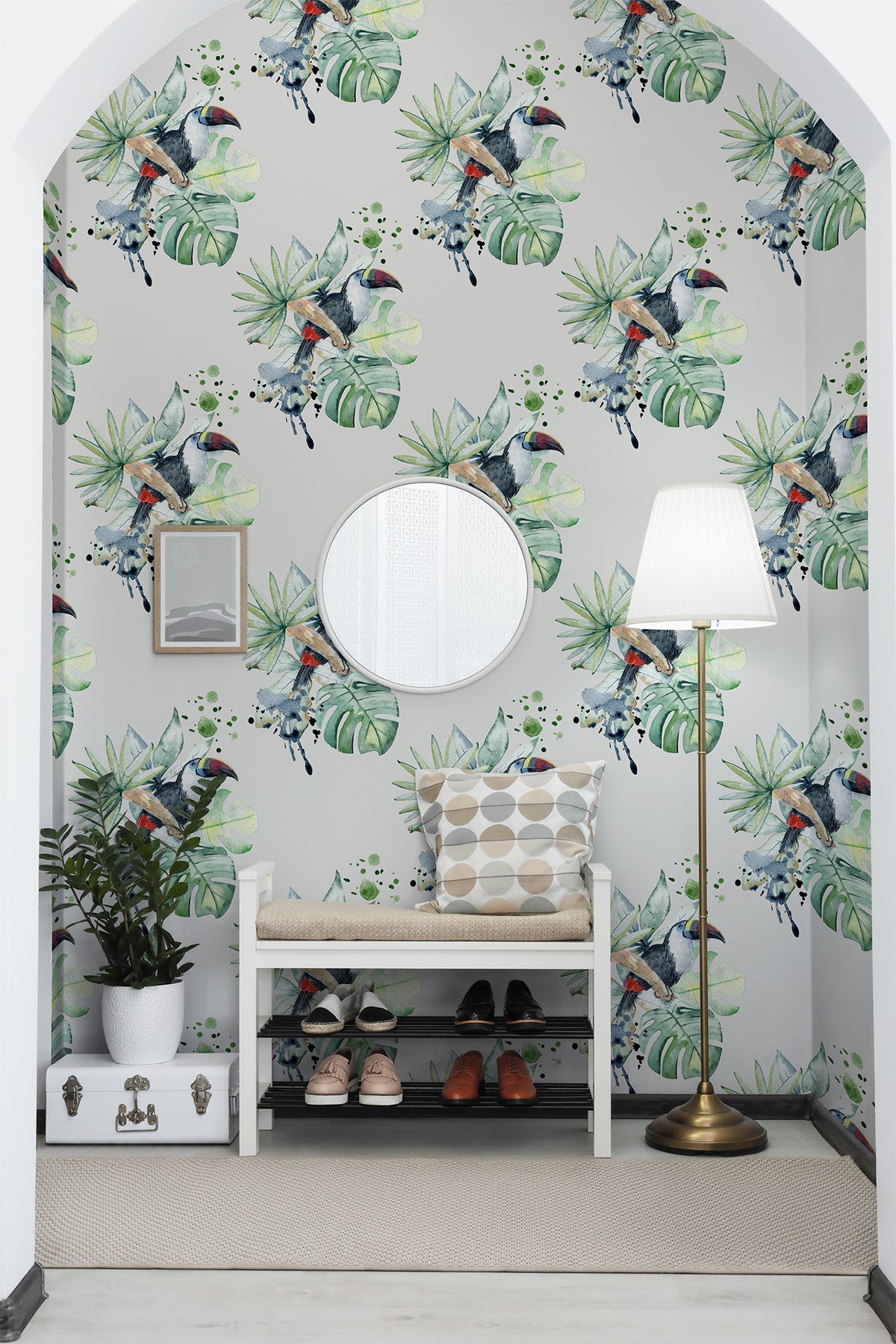 Watercolor Tropical Bird | Sand