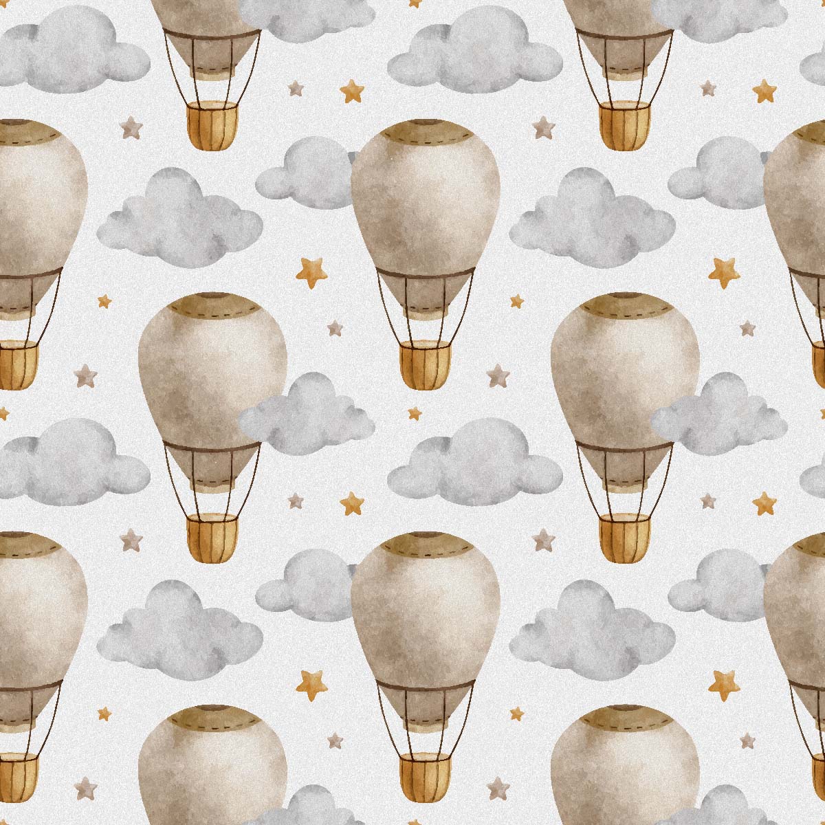 Watercolor Air Balloons | Morning