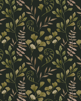 Watercolor Ferns | Fall