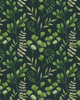 Watercolor Ferns | Summer