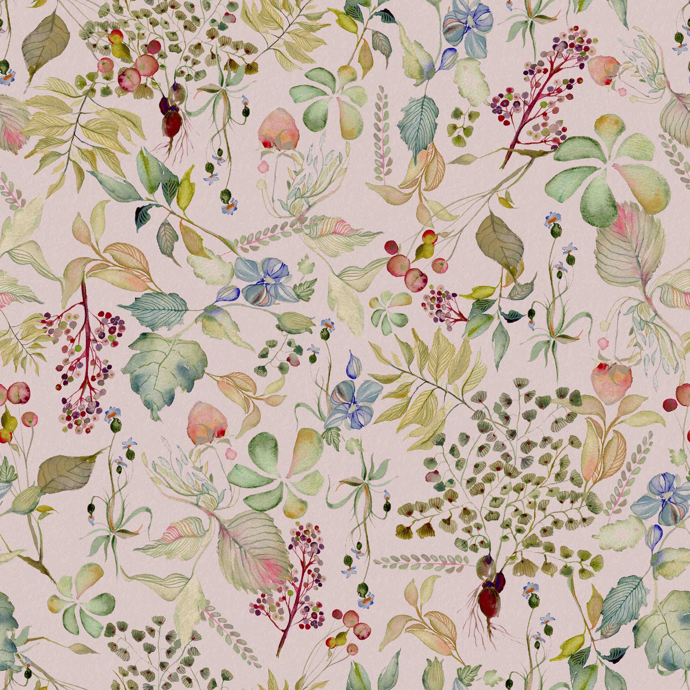 Watercolor Flora | Baby Pink
