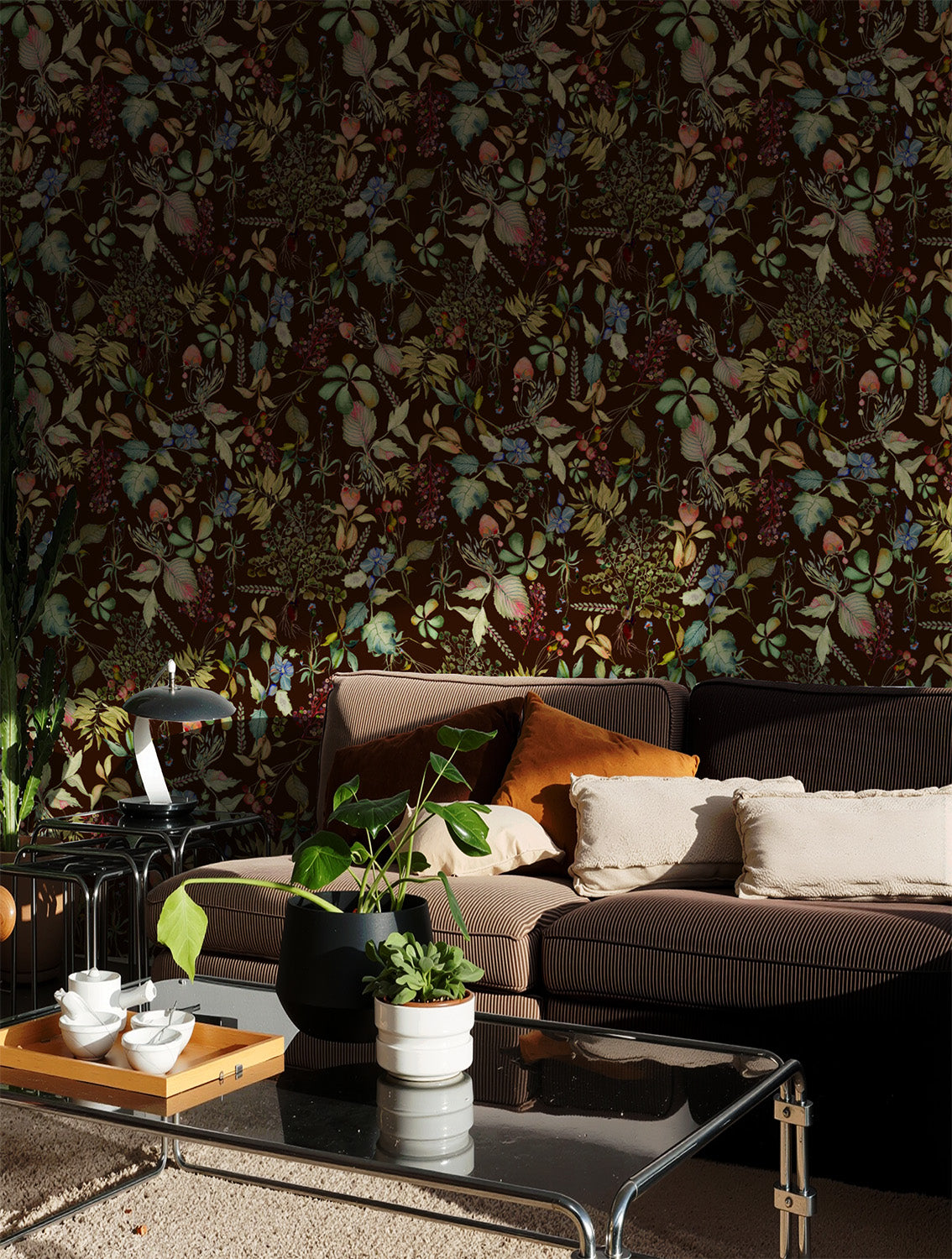 Watercolor Flora | Brown