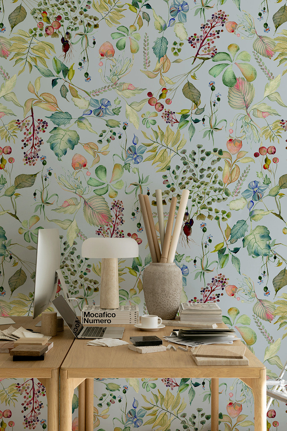 Watercolor Flora | Light Blue