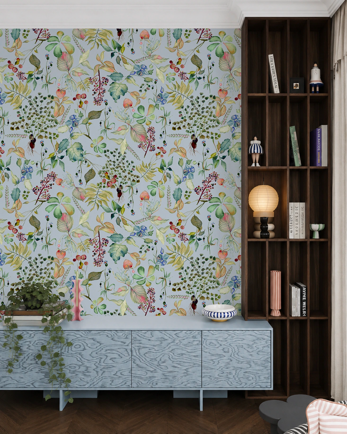 Watercolor Flora | Light Blue
