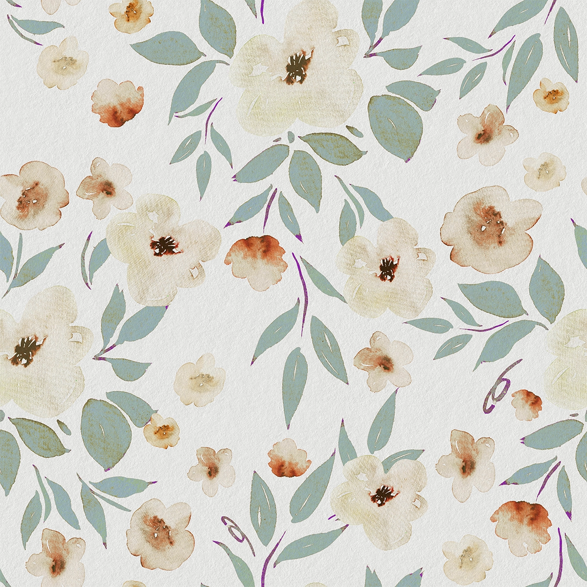 Watercolor Sakura | Yellow