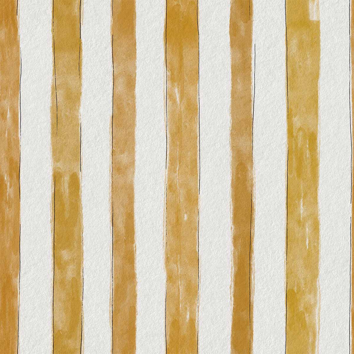 Watercolor Stripes | Yellow
