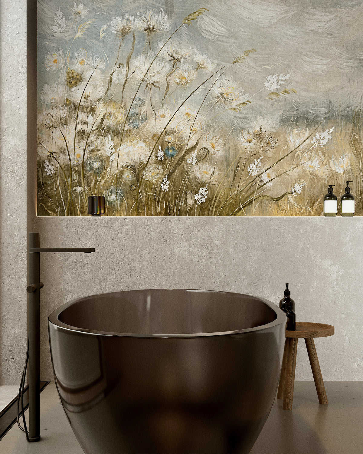 Wild Grass Warm Mural