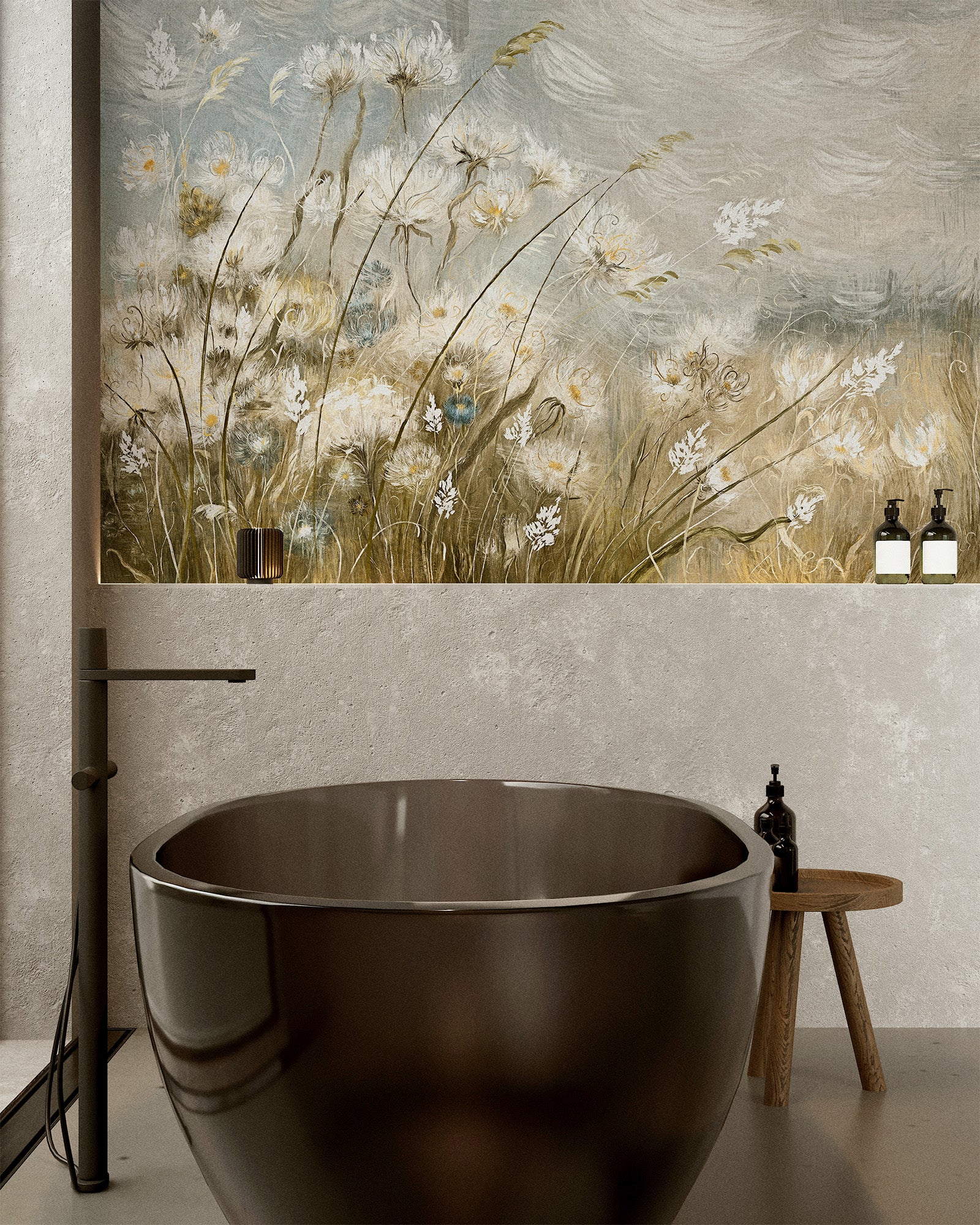 Wild Grass Warm Mural