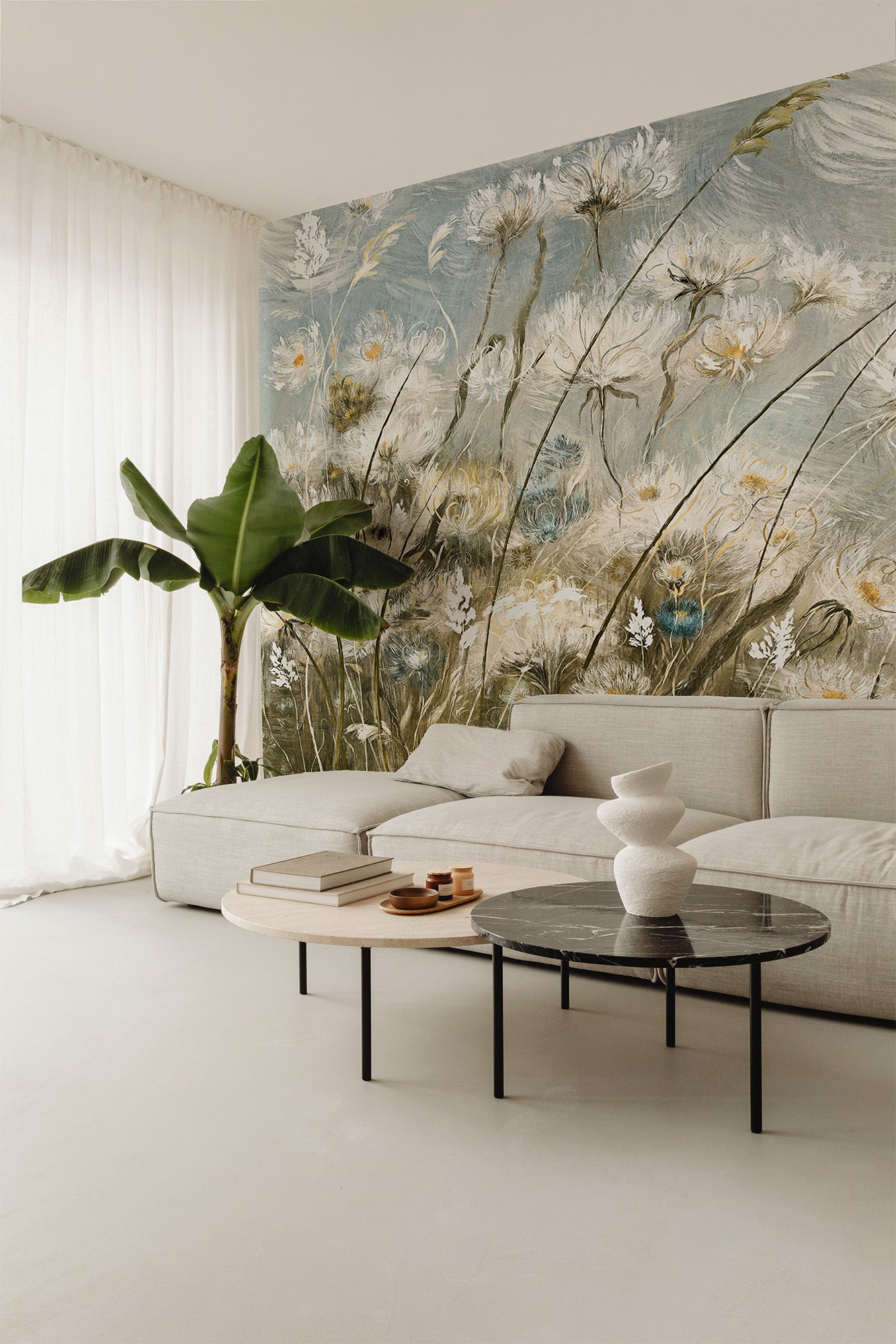 Wild Grass Warm Mural